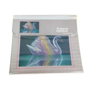 Vintage 80s Swans Mead Trapper Keeper 3 Ring Portfolio Notebook
